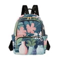 thumbnail image 1 of FORMRS Mini Backpack Purse for Women Quilted Travel Daypack Casual Shoulder Bag, Pink Flowers, 1 of 7