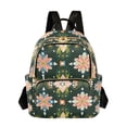 thumbnail image 1 of FORMRS Mini Backpack Purse for Women Travel Daypack Casual Shoulder Bag, Pink Geometric Flowers, 1 of 7