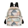 thumbnail image 1 of FORMRS Mini Backpack Purse for Women Travel Daypack Casual Shoulder Bag, Pink Geometric, 1 of 7