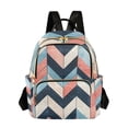 thumbnail image 1 of FORMRS Mini Backpack Purse for Women Quilted Travel Daypack Casual Shoulder Bag, Pink Geometric, 1 of 7