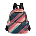 thumbnail image 1 of FORMRS Mini Backpack Purse for Women Quilted Travel Daypack Casual Shoulder Bag, Pink Geometric, 1 of 7