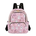 thumbnail image 1 of FORMRS Mini Backpack Purse for Women Quilted Travel Daypack Casual Shoulder Bag, Pink Halloween, 1 of 7