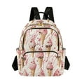 thumbnail image 1 of FORMRS Mini Backpack Purse for Women Travel Daypack Casual Shoulder Bag, Pink Ice Cream Pattern, 1 of 7