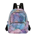 thumbnail image 1 of FORMRS Mini Backpack Purse for Women Travel Daypack Casual Shoulder Bag, Pink Marble Pattern, 1 of 7