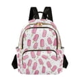 thumbnail image 1 of FORMRS Mini Backpack Purse for Women Travel Daypack Casual Shoulder Bag, Pink Popsicle Pattern, 1 of 7