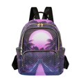thumbnail image 1 of FORMRS Mini Backpack Purse for Women Travel Daypack Casual Shoulder Bag, Pink Road, 1 of 7