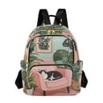 thumbnail image 1 of FORMRS Mini Backpack Purse for Women Travel Daypack Casual Shoulder Bag, Pink Sleeping Cat, 1 of 7