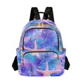thumbnail image 1 of FORMRS Mini Backpack Purse for Women Quilted Travel Daypack Casual Shoulder Bag, Pink Starfish Pattern, 1 of 7