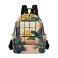 thumbnail image 1 of FORMRS Mini Backpack Purse for Women Quilted Travel Daypack Casual Shoulder Bag, Pink Sunset, 1 of 7