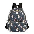 thumbnail image 1 of FORMRS Mini Backpack Purse for Women Quilted Travel Daypack Casual Shoulder Bag, Playful Winter, 1 of 7