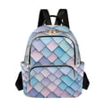 thumbnail image 1 of FORMRS Mini Backpack Purse for Women Travel Daypack Casual Shoulder Bag, Purple Art Pattern, 1 of 7