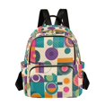 thumbnail image 1 of FORMRS Mini Backpack Purse for Women Quilted Travel Daypack Casual Shoulder Bag, Purple Geometric, 1 of 7