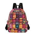 thumbnail image 1 of FORMRS Mini Backpack Purse for Women Travel Daypack Casual Shoulder Bag, Purple Jar, 1 of 7