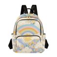 thumbnail image 1 of FORMRS Mini Backpack Purse for Women Travel Daypack Casual Shoulder Bag, Purple Rainbow Clouds, 1 of 7