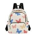 thumbnail image 1 of FORMRS Mini Backpack Purse for Women Quilted Travel Daypack Casual Shoulder Bag, Red Butterflies, 1 of 7