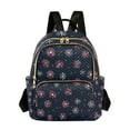 thumbnail image 1 of FORMRS Mini Backpack Purse for Women Travel Daypack Casual Shoulder Bag, Red Fireworks Pattern, 1 of 7