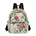 thumbnail image 1 of FORMRS Mini Backpack Purse for Women Travel Daypack Casual Shoulder Bag, Red Floral Pattern, 1 of 7