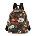 thumbnail image 1 of FORMRS Mini Backpack Purse for Women Quilted Travel Daypack Casual Shoulder Bag, Red Flowers Pattern, 1 of 7