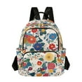 thumbnail image 1 of FORMRS Mini Backpack Purse for Women Travel Daypack Casual Shoulder Bag, Red Japanese Floral Pattern, 1 of 7
