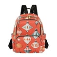 thumbnail image 1 of FORMRS Mini Backpack Purse for Women Travel Daypack Casual Shoulder Bag, Retro Christmas Ornaments Pattern, 1 of 7