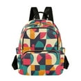 thumbnail image 1 of FORMRS Mini Backpack Purse for Women Travel Daypack Casual Shoulder Bag, Retro Geometric, 1 of 7