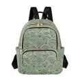 thumbnail image 1 of FORMRS Mini Backpack Purse for Women Travel Daypack Casual Shoulder Bag, Retro Green Abstract, 1 of 7