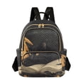 thumbnail image 1 of FORMRS Mini Backpack Purse for Women Quilted Travel Daypack Casual Shoulder Bag, Retro Halloween Cat, 1 of 7