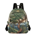 thumbnail image 1 of FORMRS Mini Backpack Purse for Women Travel Daypack Casual Shoulder Bag, Retro Pine Tree, 1 of 7