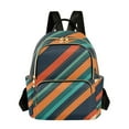 thumbnail image 1 of FORMRS Mini Backpack Purse for Women Quilted Travel Daypack Casual Shoulder Bag, Retro Stripes, 1 of 7