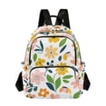 thumbnail image 1 of FORMRS Mini Backpack Purse for Women Travel Daypack Casual Shoulder Bag, Retro Yellow Floral, 1 of 7