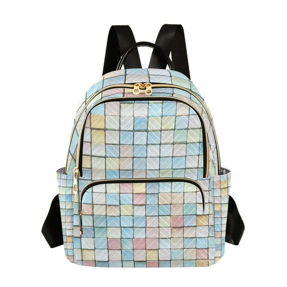FORMRS Mini Backpack Purse for Women Travel Daypack Casual Shoulder Bag, Small Pastel Pattern