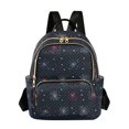thumbnail image 1 of FORMRS Mini Backpack Purse for Women Quilted Travel Daypack Casual Shoulder Bag, Starry Night Pattern, 1 of 7
