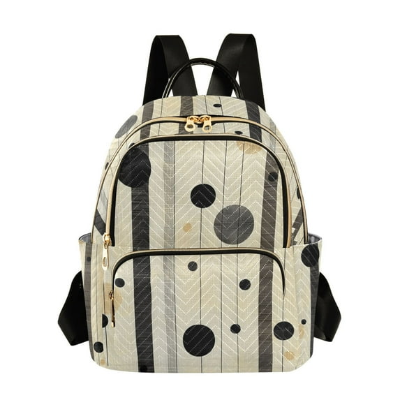 FORMRS Mini Backpack Purse for Women Quilted Travel Daypack Casual Shoulder Bag, Stripes Pattern