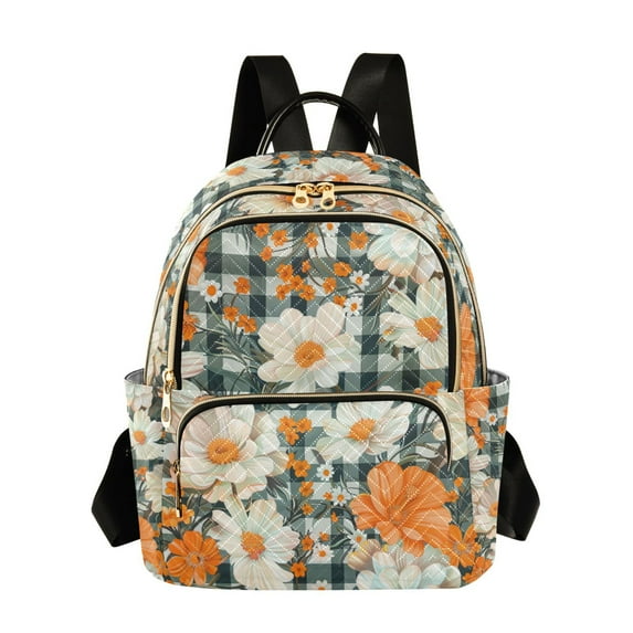 FORMRS Mini Backpack Purse for Women Travel Daypack Casual Shoulder Bag, Sunny Blooms