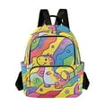 thumbnail image 1 of FORMRS Mini Backpack Purse for Women Travel Daypack Casual Shoulder Bag, Vibrant Dinosaur, 1 of 7
