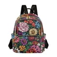 thumbnail image 1 of FORMRS Mini Backpack Purse for Women Travel Daypack Casual Shoulder Bag, Vibrant Flowers Pattern, 1 of 7