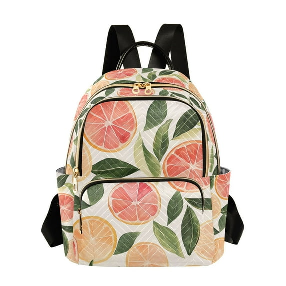 FORMRS Mini Backpack Purse for Women Travel Daypack Casual Shoulder Bag, Watercolor Grapefruit