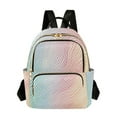thumbnail image 1 of FORMRS Mini Backpack Purse for Women Quilted Travel Daypack Casual Shoulder Bag, Wavy Striped, 1 of 7