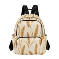 thumbnail image 1 of FORMRS Mini Backpack Purse for Women Travel Daypack Casual Shoulder Bag, Wheat Ears Pattern, 1 of 7