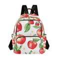 thumbnail image 1 of FORMRS Mini Backpack Purse for Women Travel Daypack Casual Shoulder Bag, White Apple Pattern, 1 of 7