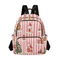 thumbnail image 1 of FORMRS Mini Backpack Purse for Women Travel Daypack Casual Shoulder Bag, White Gingerbread Houses, 1 of 7