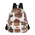 thumbnail image 1 of FORMRS Mini Backpack Purse for Women Travel Daypack Casual Shoulder Bag, White Sweet Cakes, 1 of 7