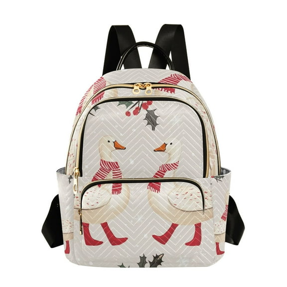 FORMRS Mini Backpack Purse for Women Travel Daypack Casual Shoulder Bag, Winter Geese