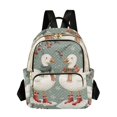 thumbnail image 1 of FORMRS Mini Backpack Purse for Women Travel Daypack Casual Shoulder Bag, Winter Goose Scarves, 1 of 7