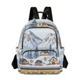 thumbnail image 1 of FORMRS Mini Backpack Purse for Women Travel Daypack Casual Shoulder Bag, Winter Village, 1 of 7