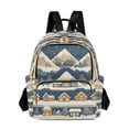 thumbnail image 1 of FORMRS Mini Backpack Purse for Women Travel Daypack Casual Shoulder Bag, Winter Village, 1 of 7