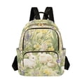 thumbnail image 1 of FORMRS Mini Backpack Purse for Women Travel Daypack Casual Shoulder Bag, Yellow Floral Rabbit, 1 of 7
