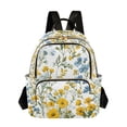 thumbnail image 1 of FORMRS Mini Backpack Purse for Women Travel Daypack Casual Shoulder Bag, Yellow Floral, 1 of 7
