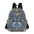 thumbnail image 1 of FORMRS Mini Backpack Purse for Women Travel Daypack Casual Shoulder Bag, Yellow Forest Pattern, 1 of 7