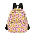 thumbnail image 1 of FORMRS Mini Backpack Purse for Women Travel Daypack Casual Shoulder Bag, Yellow Stars Pattern, 1 of 7